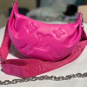 LOUIS VUITTON Pink "Bubblegram" Over The Moon Bag